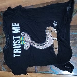 Disney Trust Me Kha the Snake Tee Shirt Burn Out Style Jungle Book